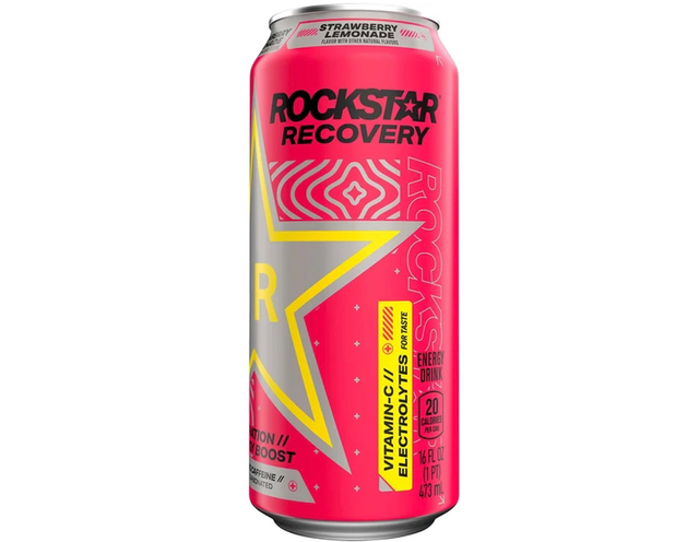 Rockstar Energy Drink, Strawberry Peach 16 Fl Oz, Energy